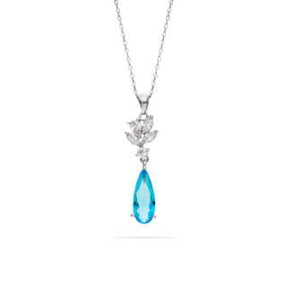 Collana Fabiani pendente in argento 925 con zirconi
