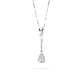 Collana Fabiani pendente in argento 925 con zirconi