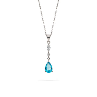 Collana Fabiani pendente in argento 925 con zirconi