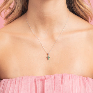 Collana Fabiani in argento 925 con croce e zirconi - Fabiani Gioiellerie