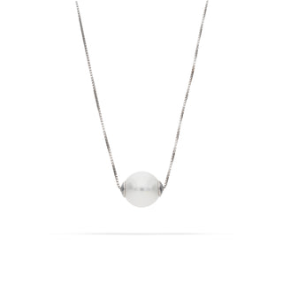 Collana Fabiani in argento 925 con perla passante - Fabiani Gioiellerie