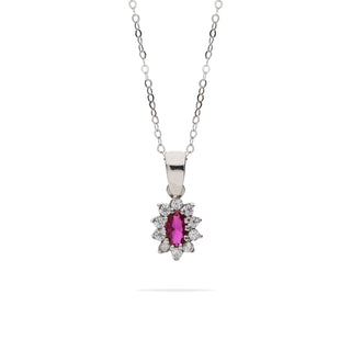 COLLANA FABIANI MARGHERITA IN ORO BIANCO 9KT