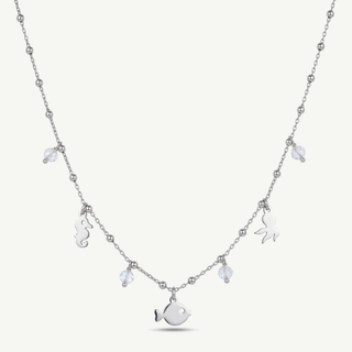 Collana con Ciondoli Marini e Punti Luce