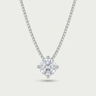 Collana Punto Luce Monaé - Moissanite e Argento 925
