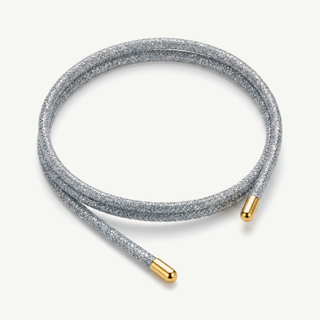 Collana Choker Fabiani in Tessuto Argento e Acciaio