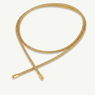 Collana Choker Fabiani in Tessuto Oro e Acciaio