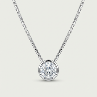 Collana Punto Luce Monaé - Moissanite e Argento 925
