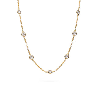 Collana Fabiani in argento dorato 925 con zirconi - Fabiani Gioiellerie