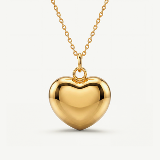 Collana con Ciondolo Cuore - Placcatura Oro 18Kt