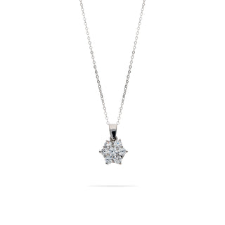 Fabiani necklace in 9Kt white gold with zircons