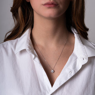 Collana Fabiani con pendente in oro bianco e zirconi - Fabiani Gioiellerie