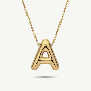 Collana Fabiani con iniziale in oro giallo 14Kt