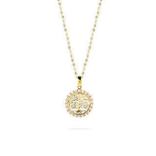 Collana Fabiani con albero della vita in oro giallo 18Kt - Fabiani Gioiellerie