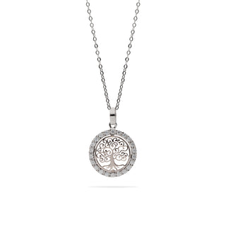 Collana Fabiani Albero della Vita in Oro Bianco 9kt