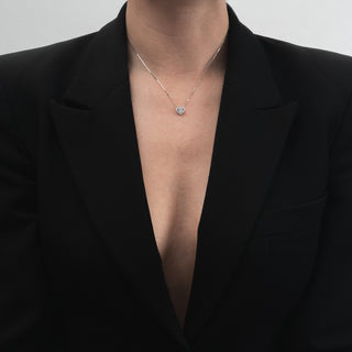 Collana Fabiani in oro bianco 9Kt con pendente cuore - Fabiani Gioiellerie