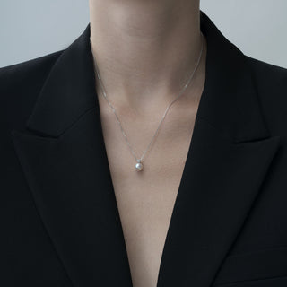 Collana Fabiani in oro bianco 18Kt con perla e diamante - Fabiani Gioiellerie