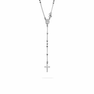 Collana Fabiani rosario in argento 925 rodiato - Fabiani Gioiellerie