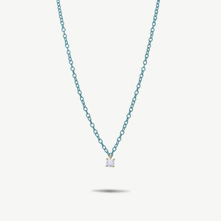 Collana Punto Luce Zircone Argento 925 Fabiani