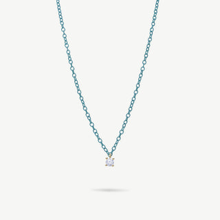 Collana Punto Luce Zircone Argento 925 Fabiani