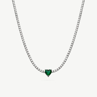 Collana Fabiani Tennis con Cuore in Argento