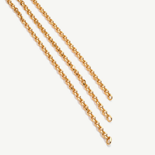 Collana Choker Rigida con Catene Pendenti