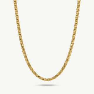 Girocollo Fabiani a maglia lavorata in oro giallo 18kt
