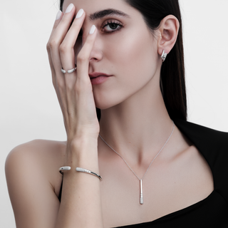 Anello Bubble Contrarié in Oro Rosa e Diamanti 0.52