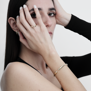 Orecchini Bubble in Oro Giallo e Diamanti 0.28ct