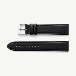 Cinturino Liscio Nero in Vera Pelle