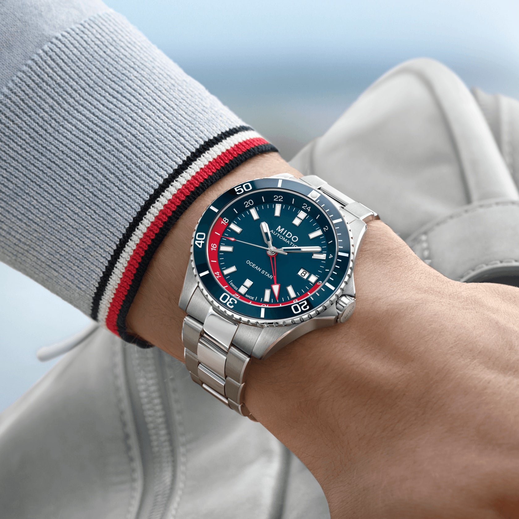 Mido gmt watch sales