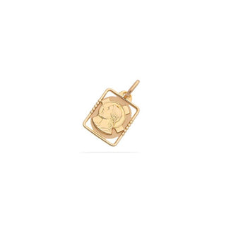 Ciondolo Fabiani medaglia con immagine Sacra in oro giallo 18Kt - Fabiani Gioiellerie