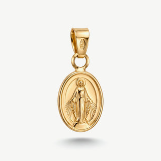 Ciondolo Fabiani Medaglia con Madonna in Oro 18Kt