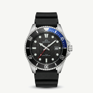 UHR EDELSTAHL SILIKONBAND MERIDIEN
