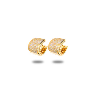 Orecchini Fabiani in Argento 925 dorati con Zirconi