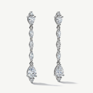 Orecchini Fabiani pendenti in argento e zirconi