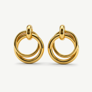 Orecchini Fabiani pendenti in argento 925 dorato