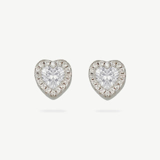 Orecchini Fabiani Margherita a Cuore in Argento