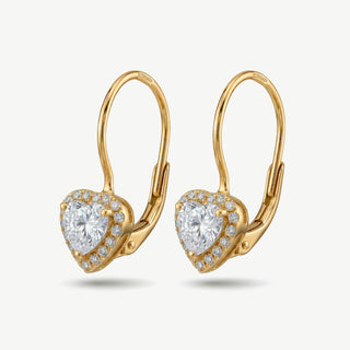 Orecchini Fabiani Margherita con Cuore in Argento