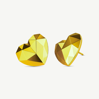 Orecchini Fabiani con cuore sfaccettato