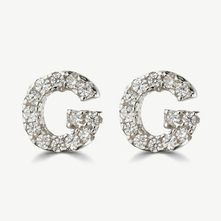 Orecchini Fabiani con Iniziale Lettera G in Argento