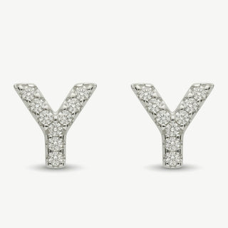 Orecchini Fabiani con Iniziale Lettera Y in Argento
