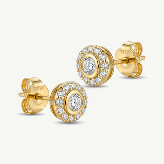 Orecchini Fabiani Punto Luce in Argento dorato