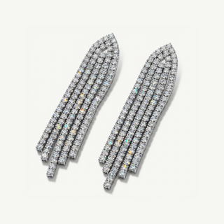 Orecchini Fabiani Pendenti in Argento e Zirconi