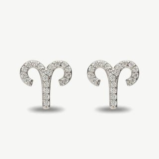 Orecchini Fabiani con Segno Zodiacale Ariete in Argento