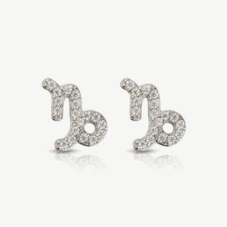 Orecchini Fabiani con Segno Zodiacale Capricorno in Argento