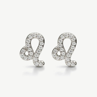 Orecchini Fabiani con Segno Zodiacale Leone in Argento