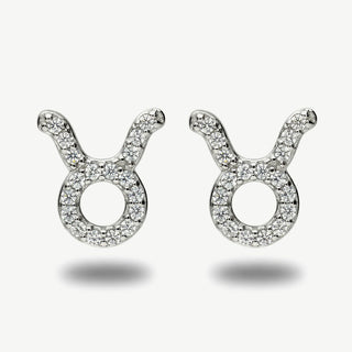 Orecchini Fabiani con Segno Zodiacale Toro in Argento