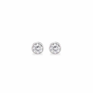 Orecchini Fabiani in argento con zircone su montatura a cipollina - Fabiani Gioiellerie