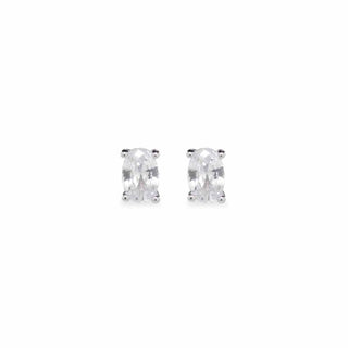 Orecchini Fabiani con zircone ovale in argento - Fabiani Gioiellerie