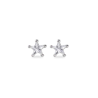 Orecchini Fabiani taglio stella in argento con zircone - Fabiani Gioiellerie